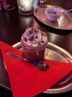 Chocolate mousse: 5/5 Super tasty and good size for one person, not too much. at tschüüüsch - plantpowered futurefood in Berlin