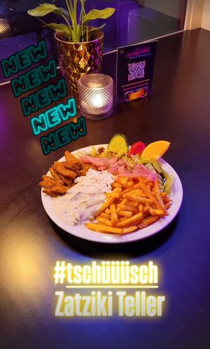 NewNewNew! 
The Zatziki-Teller 🍟🥗#OldschoolLekker at tschüüüsch - Vriends & Cosy Comfort Food in Berlin