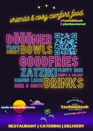 PlantPowered NewPoster 2026  at tschüüüsch - Vriends & Cosy Comfort Food in Berlin