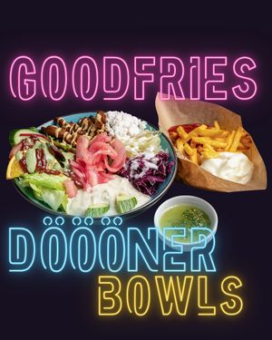 Be my #DönerVriend 🥙 Döööner Kevab in Vlatbread #DööönerVriends 💜 #DööönerVraps 🌯 #DööönerBowls 🥗 at tschüüüsch - Vriends & Cosy Comfort Food in Berlin