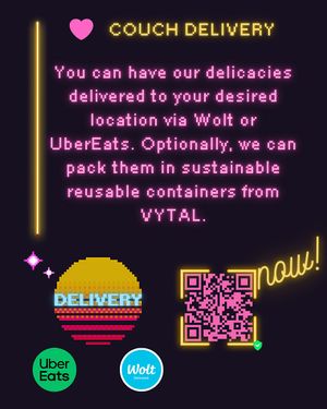 Wanna stay home? 🚀✨ CouchDelivery via Wolt or UberEats! 👉Or PreOrder & collect via our Magic Menu at tschüüüsch - Vriends & Cosy Comfort Food in Berlin