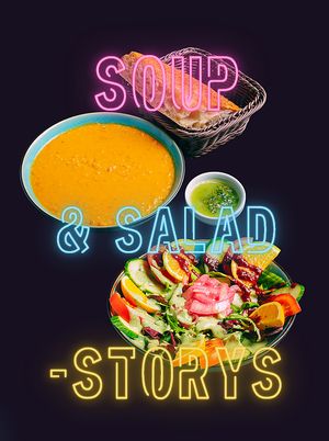 Deluxe SummerSalads & the very best Lentil-Soup of Berlin! at tschüüüsch - Vriends & Cosy Comfort Food in Berlin