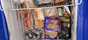 Plant based patties at Puentes Amarillos in El Chalten