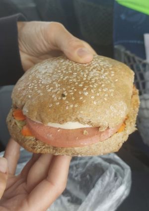 Vegan sandwichh  at Puentes Amarillos in El Chalten