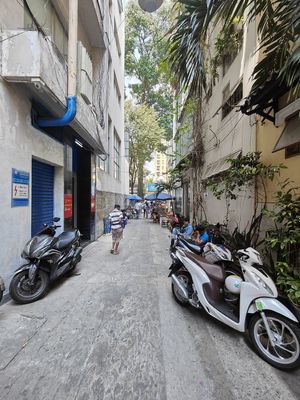 Taken from inside the alley outside the shop at Quan Com Chay in Ho Chi Minh City