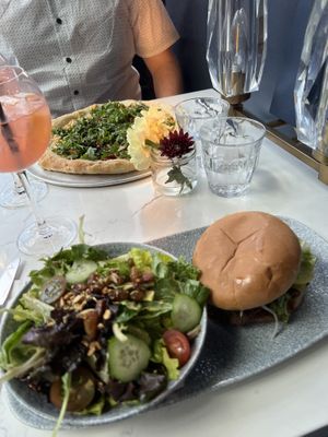 Smash burger and Mediterranean Pizza   at The Table Bistro in Abbotsford