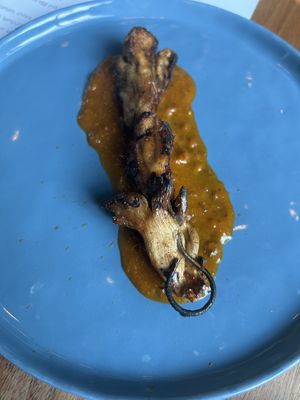 Mushroom skewer with miso glazee  at BATA in Tucson