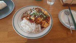 Mapo tofu over rice at ALT.a - Dosan in Seoul