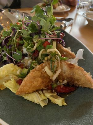 Hot and sour fried dumplings   at ALT.a - Dosan in Seoul