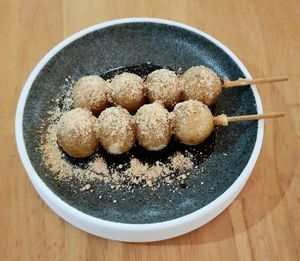 Fried Dango with muscovado syrup 흑당 당고튀김 at ALT.a - Dosan in Seoul