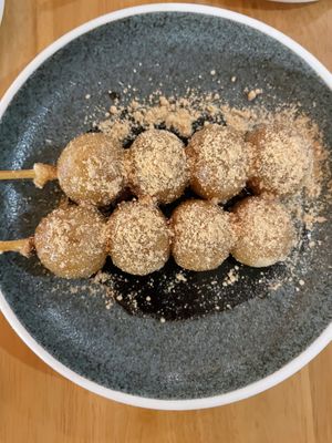 Dessert with black sugar   at ALT.a - Dosan in Seoul