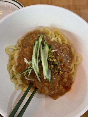 Soy bean paste noodles  at ALT.a - Dosan in Seoul