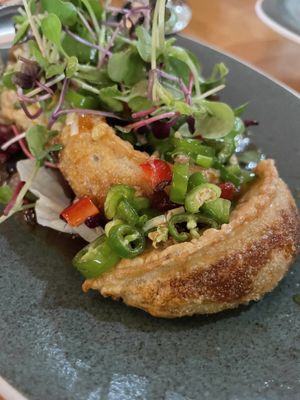 Close-up dumpling   at ALT.a - Dosan in Seoul