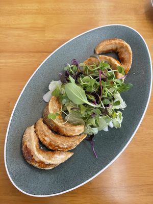 Kimchi dumplings  at ALT.a - Dosan in Seoul