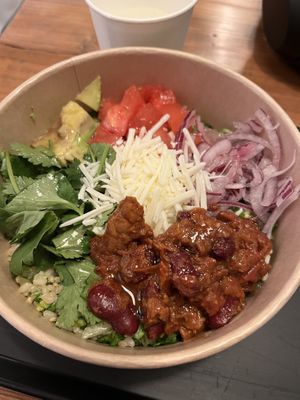 Mexican Chili bowl  at Down to Plant - Nogizaka in Tokyo