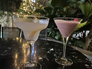 Vegan cocktails with milk alternatives  at Cabana Urbana in Phnom Penh