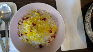 Saffron rice at Saffraan Restaurant Eindhoven in Eindhoven