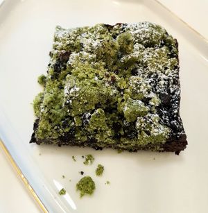 Matcha brownie "matcharuni" at MEPLACE - 미플레이스 in Seoul
