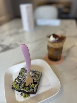 Matcha brownie   at MEPLACE - 미플레이스 in Seoul