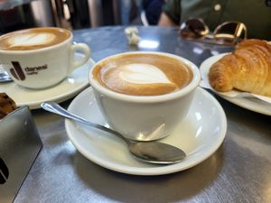 Vegan cappuccino at Danesi Caffe in Rome