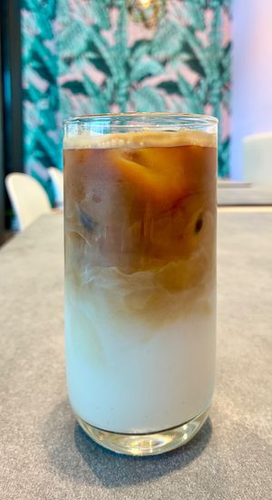 Iced oat latte  at The Acai Spot in Dubai