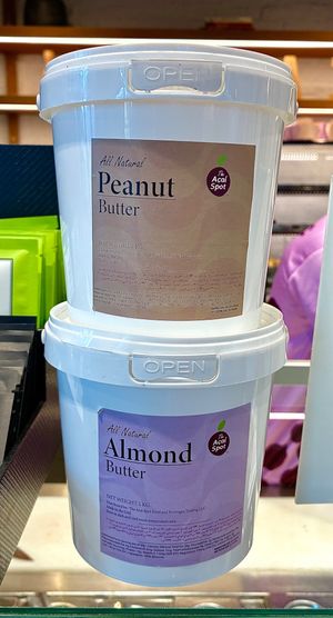 Nut butters  at The Acai Spot in Dubai