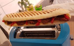 Vegan panino at 089 BioEck in Munich