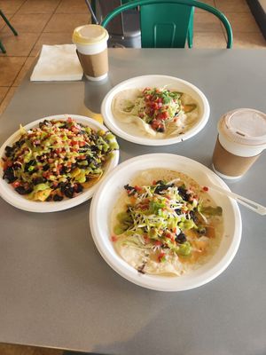 Black bean tacos and nachos at Heal Mpls - Herbs Eats All Love in Minneapolis