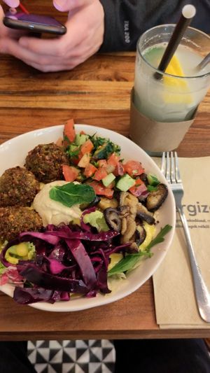 Falafel Sabich at Csicseri Gozsdu in Budapest
