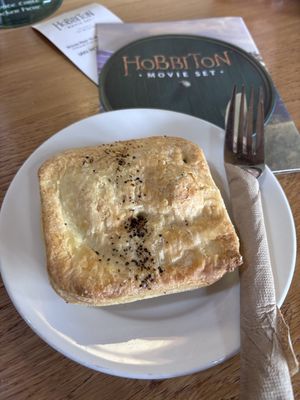 mushroom pie  at The Shire's Rest Cafe in Matamata