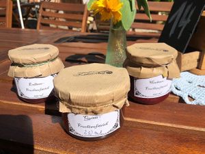 Selbstgemachte Marmeladen  at Mühlenstübel in Sasbach