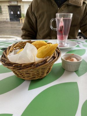 Sopaipillas   at El Arbol in Santiago