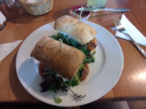 Italian sandwich at El Arbol in Santiago