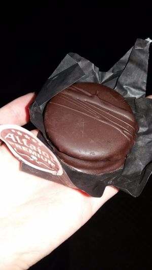 Vegan alfajor at El Arbol in Santiago