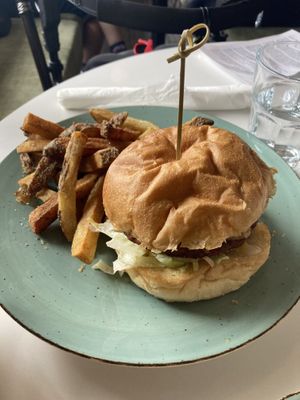 Chick’n burger   at Community Restaurant in Mississauga
