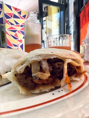 Amazing empanadas  at La Vegana in Buenos Aires