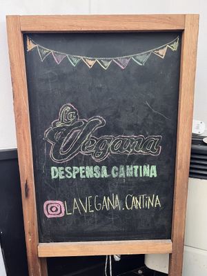 Sign  at La Vegana in Buenos Aires