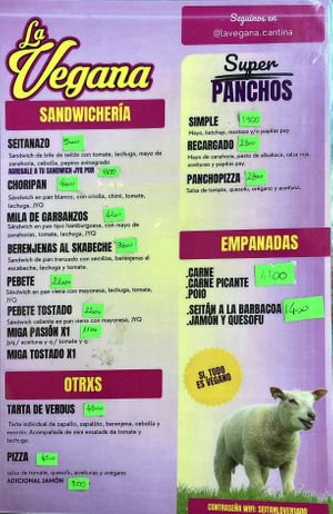   at La Vegana in Buenos Aires