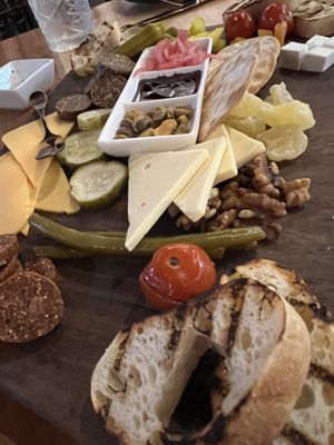 Vegan cheese, meat, fruit, nuts   at Agapi Bistro + Garden in Pensacola