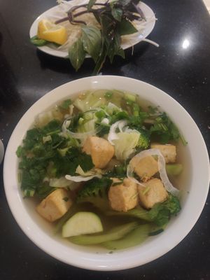 Vegetarian Soup at Pho La Jolla in La Jolla