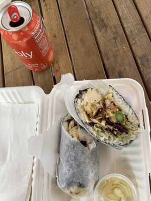 Secret Garden burrito  at Rollin' Fresh - Pioneer Square in Portland