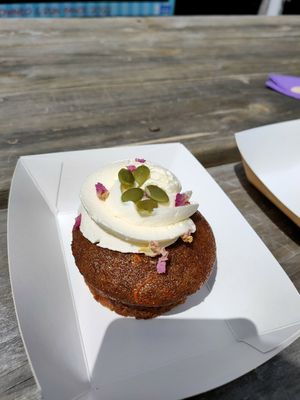 Carrot cake cupcake at Rubie's Place in Dwellingup