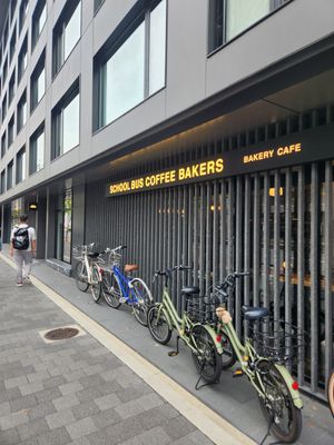 Front at School Bus Coffee Bakers in Kyoto
