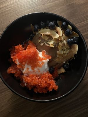 Coconut Mousse  at Lava Restaurant in Grindavik