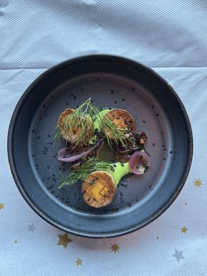 Mushroom (scallops)   at Lava Restaurant in Grindavik