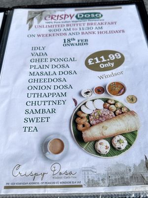 If vegan choices are aplenty, then count us in!  at Crispy Dosa in Windsor