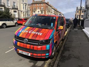 You can spot it from a long way off  at Lush Coffee in Whitby