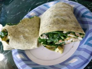 Vegan Ocean Wrap. So good! at Lotus Vegan Restaurant in Pinellas Park