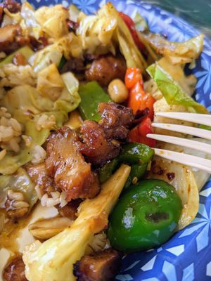 Kung Pao Protein at Lotus Vegan Restaurant in Pinellas Park