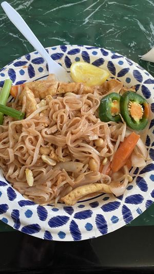 pad thai   at Lotus Vegan Restaurant in Pinellas Park
